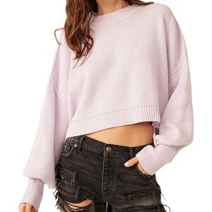 NWT Free People Easy Street Crop Pullover